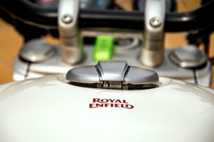 Large gap between fuel filler and tank stands out on an otherwise well-finished product.